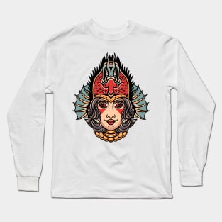 krampus woman tattoo Long Sleeve T-Shirt